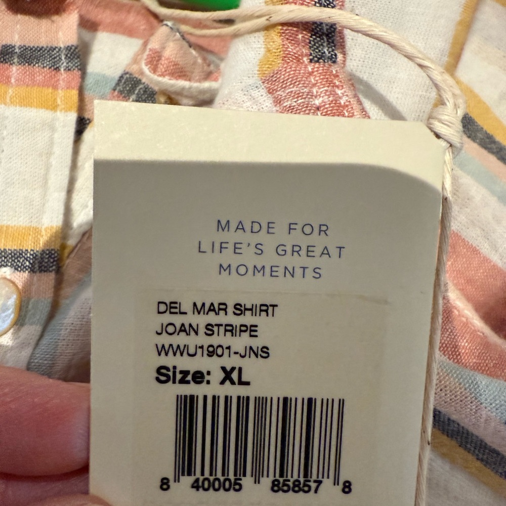 Faherty Del Mar Multicolor Striped Shirt